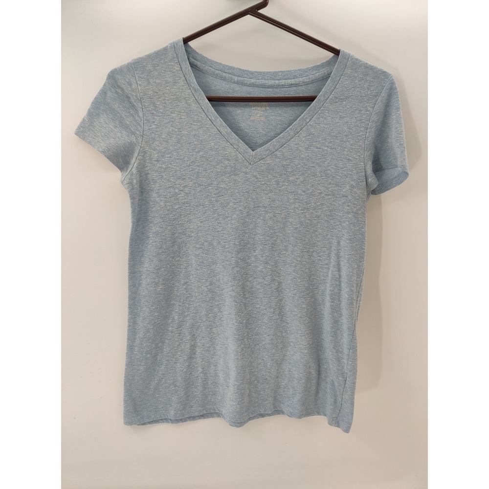 Mossimo Supply‎ Co Lot of 2 XS Blue and Green V Neck Short Sleeve Heathered
